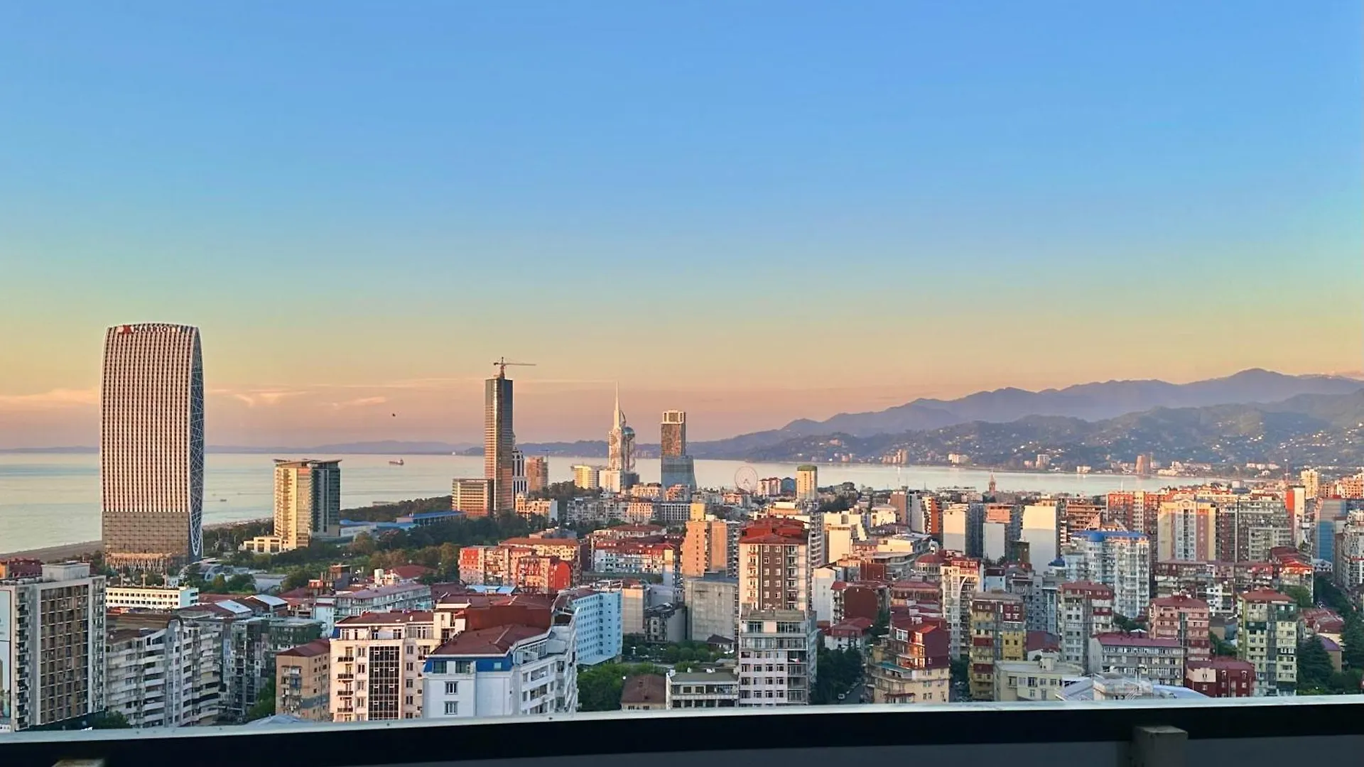 Panoramic Views Of The Sea, Mountains And City Batumi